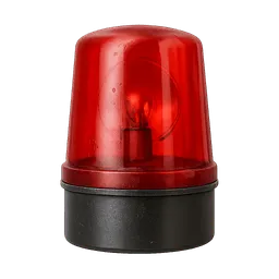 Transparent PNG of the GTA V item sirena_singola_polizia_rossa