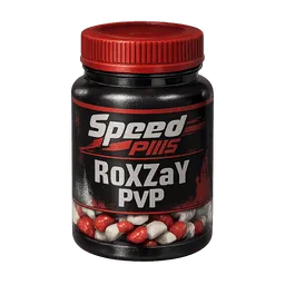 Transparent PNG of the GTA V item speed_pills_write_roxzay_pvp_on_the_container_wiht_ou_messign_up_spelling