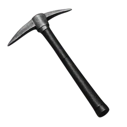 Transparent PNG of the GTA V item spitzhacke_aus_eisen_mit_einem_scharzen_griff