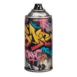 Transparent PNG of the GTA V item spray_can_with_graffiti_on_the_can