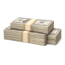 Transparent PNG of the GTA V item stacked_money_3_one_on_right_one_on_left_one_on_the_middle_on_top_of_the_two