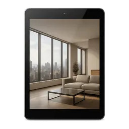 Transparent PNG of the GTA V item successful_real_estate_broker_holding_tablet_smiling_professional_attire_luxury