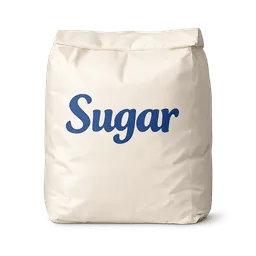 Transparent PNG of the GTA V item sugar_bag_with_sugar_written_on_it