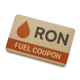 Transparent PNG of the GTA V item tankstellen_gutschein_mit_gta_ron_oil_logo