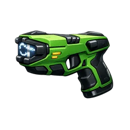 Transparent PNG of the GTA V item taser_mit_gr_nem_skin_3