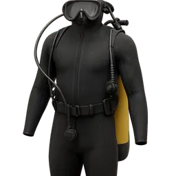 Transparent PNG of the GTA V item tauchanzug_mit_sauerstoffflasche_und_maske