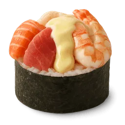 Transparent PNG of the GTA V item the_chef_s_signature_creation_featuring_salmon_tuna_shrimp_and_creamy_lotus_sauc