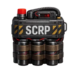 Transparent PNG of the GTA V item thermal_charge_with_the_letters_scrp_on_it