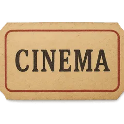 Transparent PNG of the GTA V item ticket_cinema