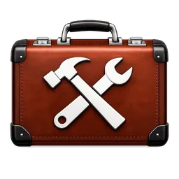 Transparent PNG of the GTA V item toolbox_in_a_style_of_a_briefcase_with_a_hammer_wrench_crossing_eachother_make_t