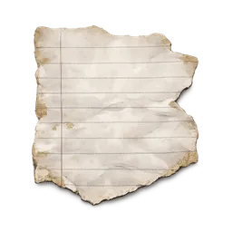 Transparent PNG of the GTA V item torn_note