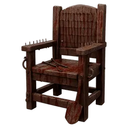 Transparent PNG of the GTA V item torture_chair_with_blood_and_tools