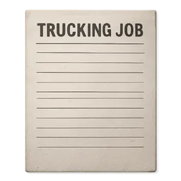 Transparent PNG of the GTA V item trucking_job_paper