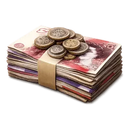 Transparent PNG of the GTA V item uk_money