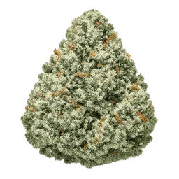 Transparent PNG of the GTA V item ultra_realistic_og_kush_cannabis_bud_dense_green_flowers_frosty_trichomes_isolat