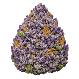 Transparent PNG of the GTA V item ultra_realistic_purple_haze_cannabis_bud_purple_hues_frosty_trichomes_orange_pis