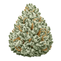Transparent PNG of the GTA V item ultra_realistic_white_widow_cannabis_bud_frosty_trichomes_green_leaves_orange_pi