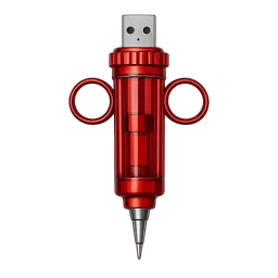 Transparent PNG of the GTA V item usb_injector_in_red