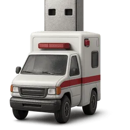 Transparent PNG of the GTA V item usb_style_gta_rp_realistic_white_one_for_ambulance
