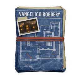 Transparent PNG of the GTA V item vangelico_robbery_blueprint