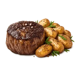 Transparent PNG of the GTA V item wagyu_filet_an_rosmarinkartoffeln