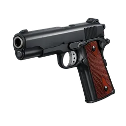 Transparent PNG of the GTA V item weapon_colt_1911_front_3_4_view_angled_perspective