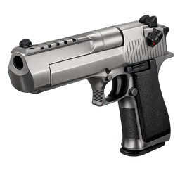 Transparent PNG of the GTA V item weapon_desert_eagle_front_3_4_view_angled_perspective