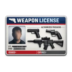 Transparent PNG of the GTA V item weapon_license