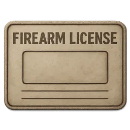 Transparent PNG of the GTA V item weapon_license_firearm_license