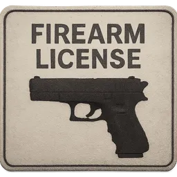 Transparent PNG of the GTA V item weapon_license_firearm_license_with_many_details_and_high_quality_realistic_deta