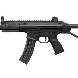 Transparent PNG of the GTA V item weapon_mpx_realistic_side_view_police