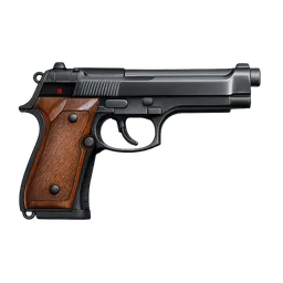 Transparent PNG of the GTA V item weapon_pistol_berreta_with_brown_handle_more_realistic