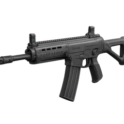Transparent PNG of the GTA V item weapon_rifle_gepard_front_3_4_view_angled_perspective
