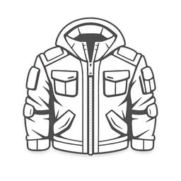 Transparent PNG of the GTA V item white_icon_flat_2d_for_jacket_item_slot