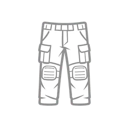 Transparent PNG of the GTA V item white_icon_flat_2d_for_pants_item_slot_1