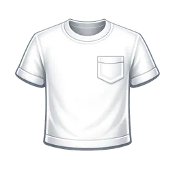 Transparent PNG of the GTA V item white_icon_flat_2d_for_t_shirt_item_slot