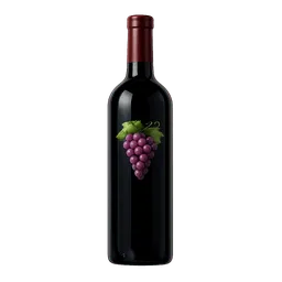 Transparent PNG of the GTA V item wine_bottle_with_advertising_and_the_advertising_should_have_the_grape_logo_whic