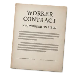 Transparent PNG of the GTA V item worker_contract_contract_for_npc_worker_on_field