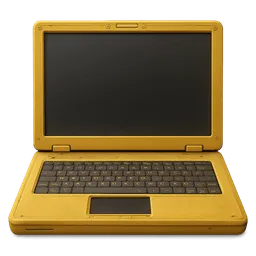 Transparent PNG of the GTA V item yellow_cipher_laptop