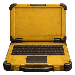 Transparent PNG of the GTA V item yellow_cipher_laptop_1