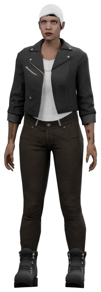 Transparent PNG of the GTA V ped a_f_m_genbiker_01