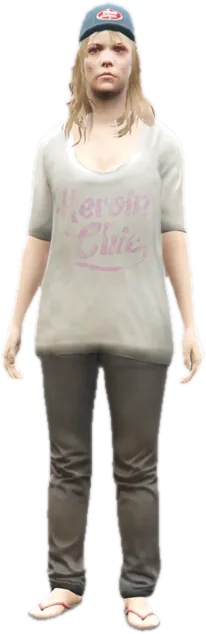 Transparent PNG of the GTA V ped a_f_y_rurmeth_01