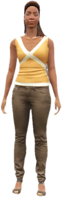 Transparent PNG of the GTA V ped a_f_y_scdressy_01