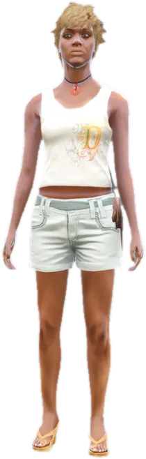 Transparent PNG of the GTA V ped a_f_y_tourist_01