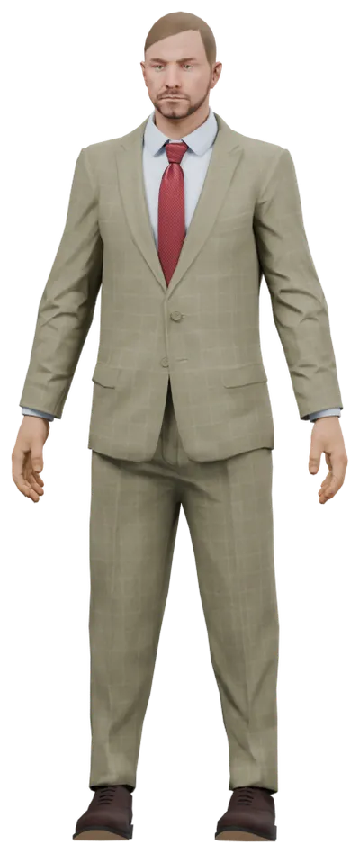 Transparent PNG of the GTA V ped a_m_m_bankrobber_01