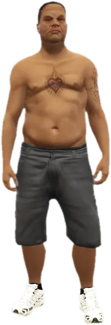 Transparent PNG of the GTA V ped a_m_m_beach_01