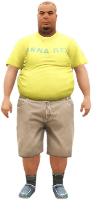 Transparent PNG of the GTA V ped a_m_m_fatlatin_01