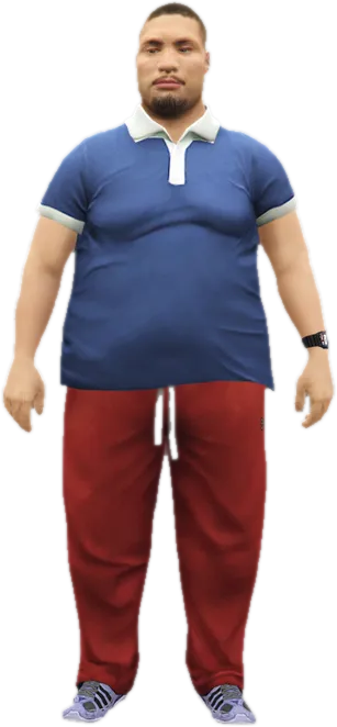 Transparent PNG of the GTA V ped a_m_m_genfat_01