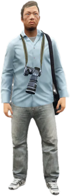 Transparent PNG of the GTA V ped a_m_m_paparazzi_01