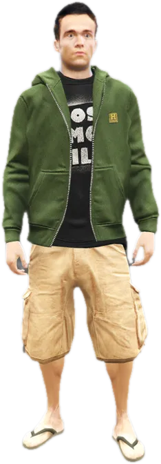 Transparent PNG of the GTA V ped a_m_y_beachvesp_01